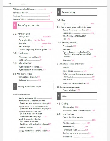 toyota harrier hybrid 2022-2023 owners manual